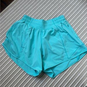 Lululemon Athletica Turquoise Athletic Shorts